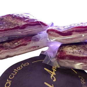 Panceta curada de Aragón